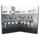 Interior photo of Movie DVD Blu-ray packaging. Image features a vintage photo of a Juventus soccer team with their black and white soccer jerseys. 